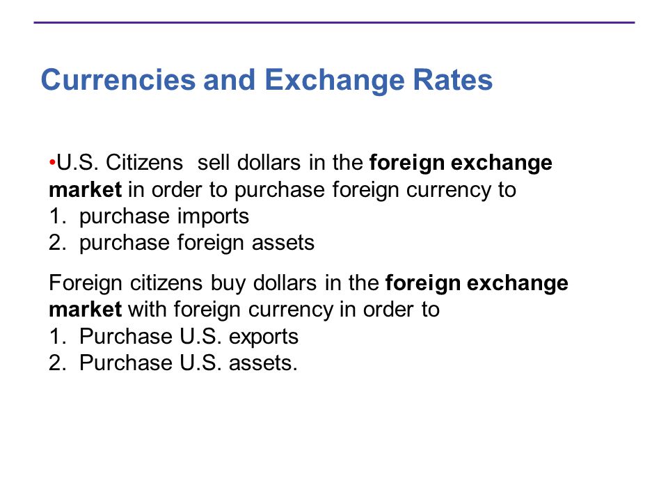 Currencies and Exchange Rates