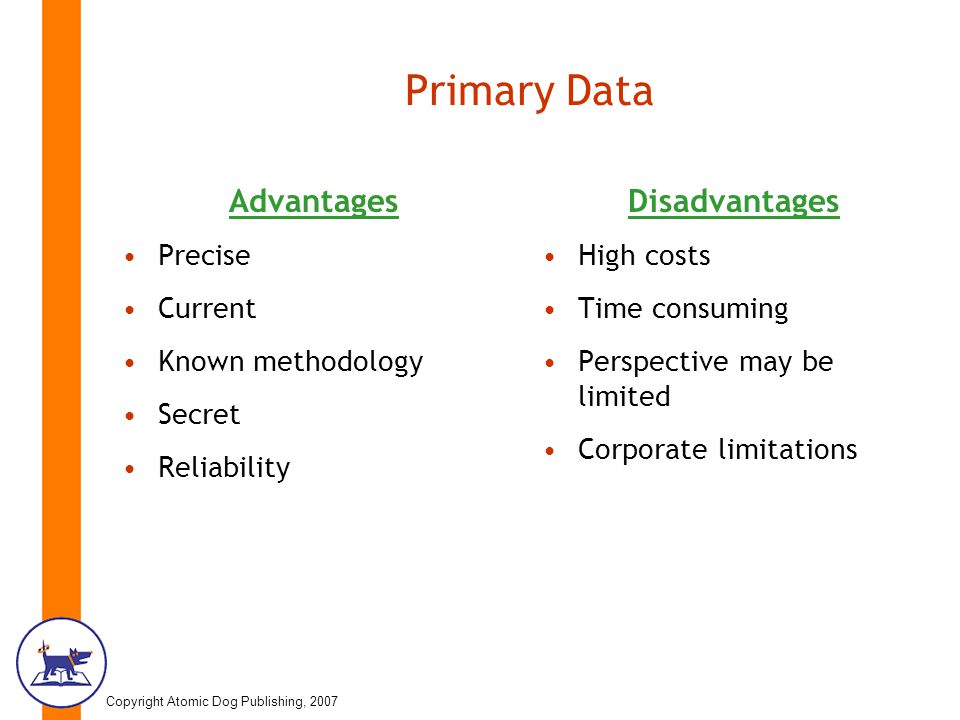 advantages of primary data collection