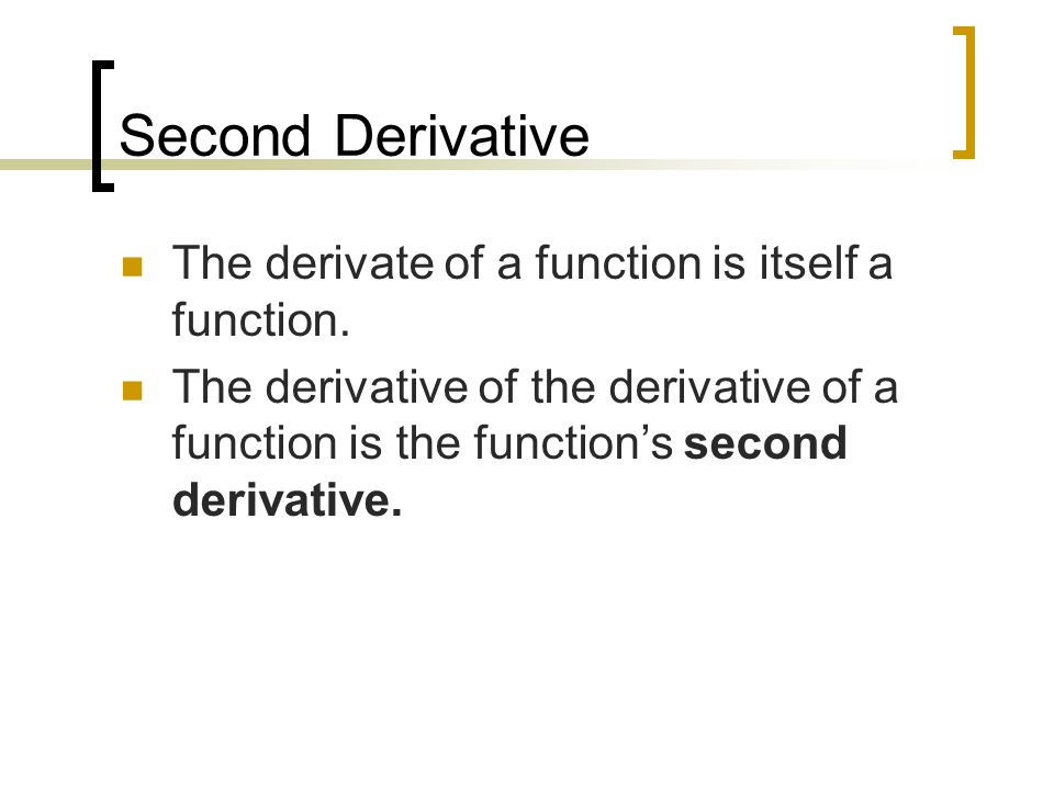 Second Derivative Definition, Formula & Examples - Video