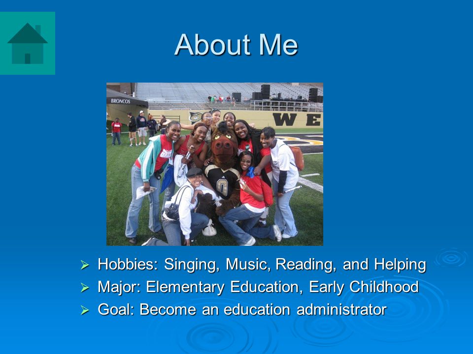 About Me Hobbies: Singing, Music, Reading, and Helping