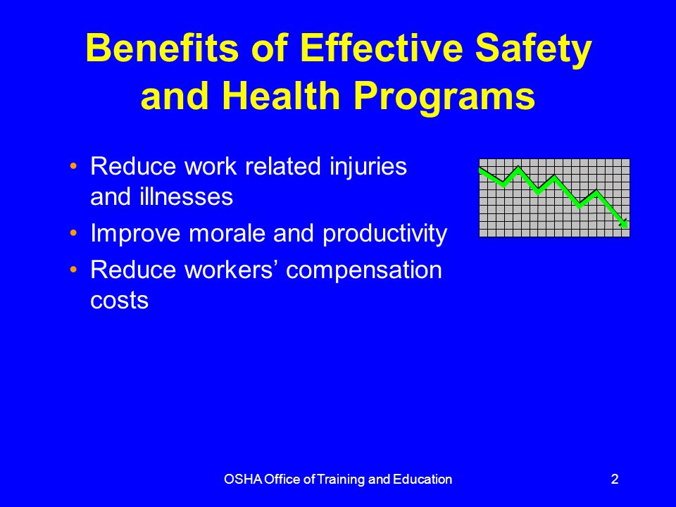 Benefits of Effective Safety and Health Programs