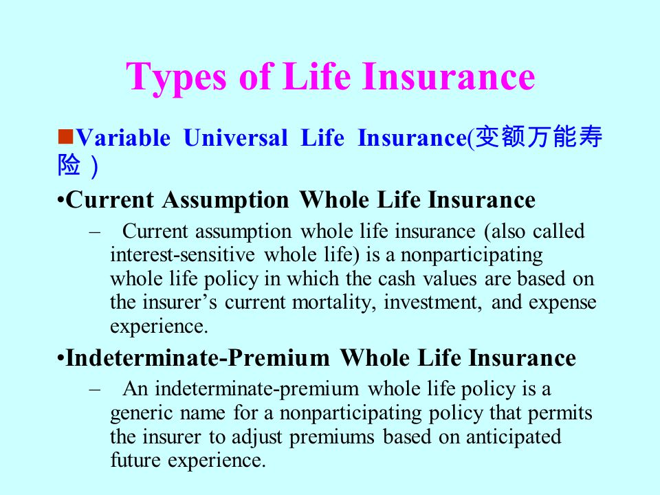 Lecture Twelve Fundamentals And Types Of Life Insurance Ppt Video Online Download
