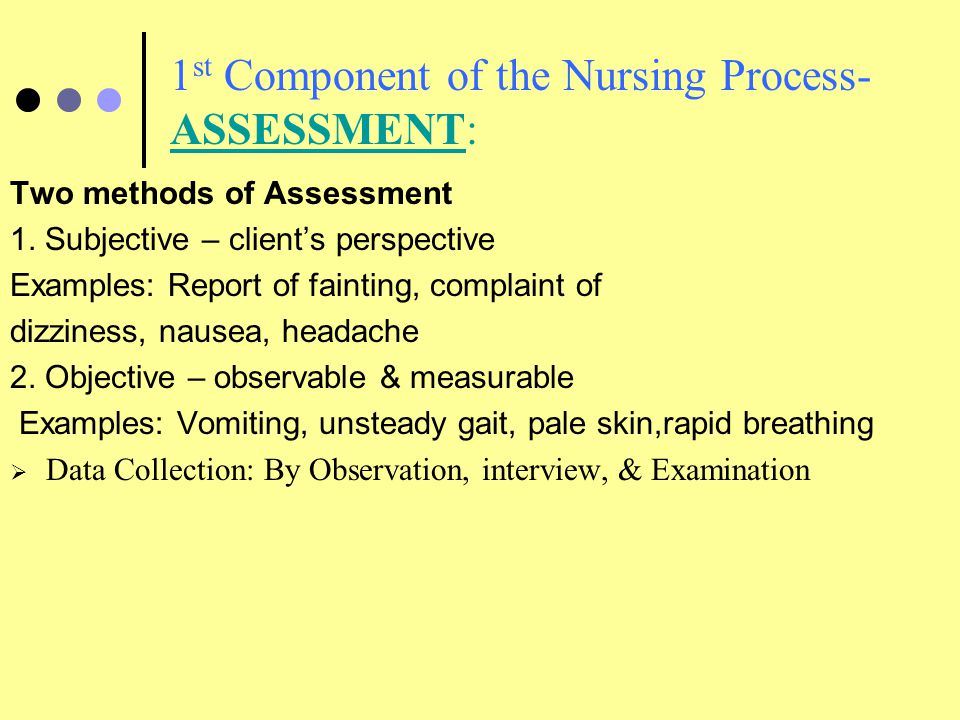 nursing process evaluation examples