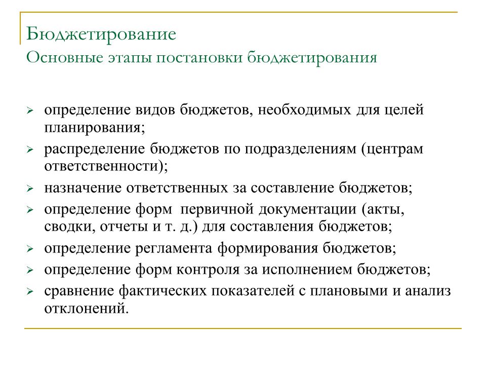 Управленческий учет бюджетирование курсы