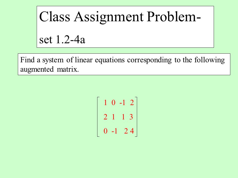 Class Assignment Problem-