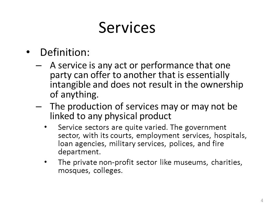 Services It Definition