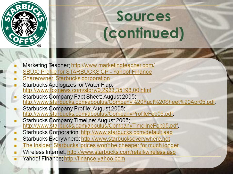 Starbucks Firm Analysis Ppt Video Online Download