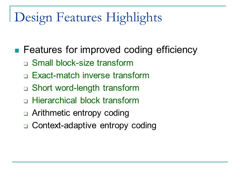 Design Features Highlights