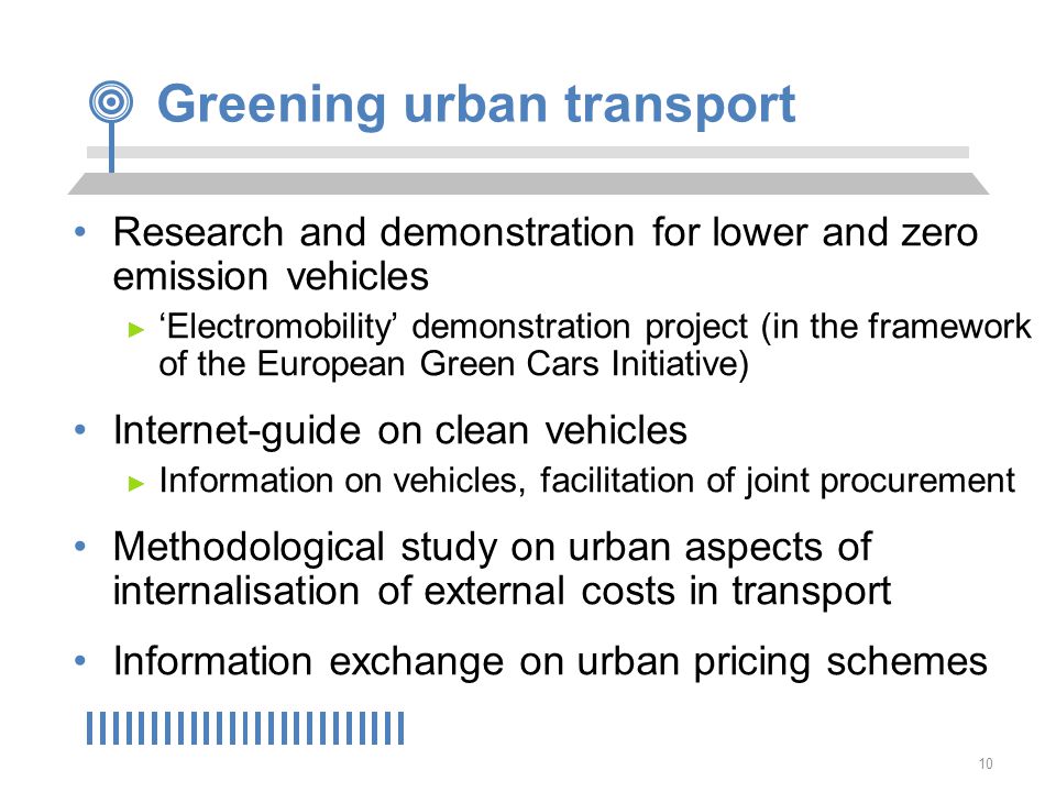 Greening urban transport
