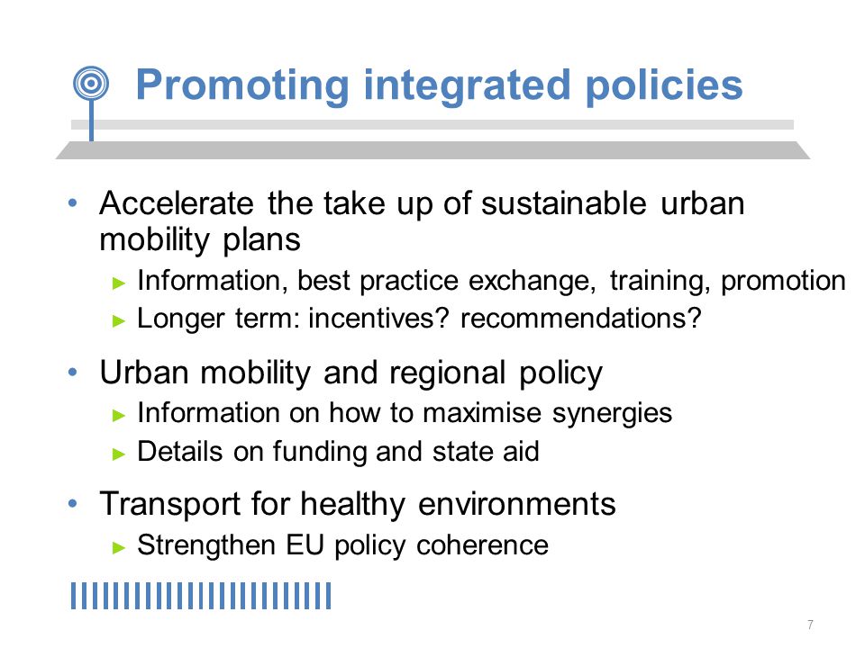 Promoting integrated policies