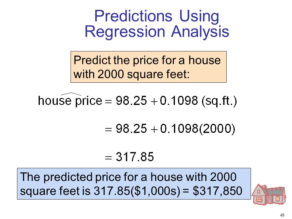 Predictions Using Regression Analysis