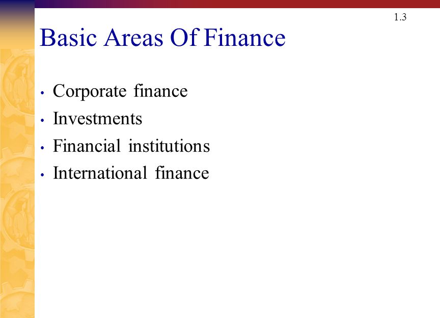 Investments Work with financial assets such as stocks and bonds