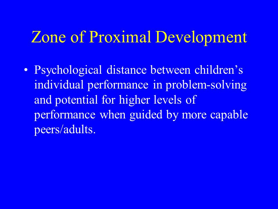 Zone of Proximal Development