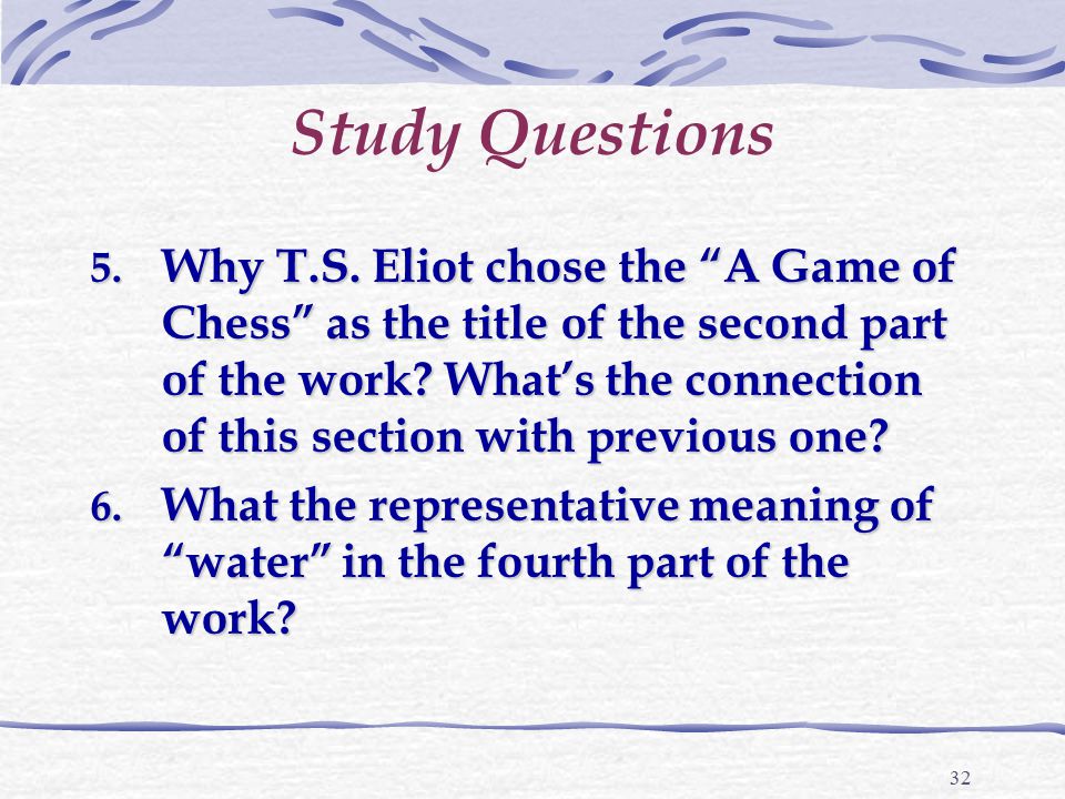 A Game of Chess Summary, A game of chess by TS Eliot, A game of chess TS  Eliot analysis