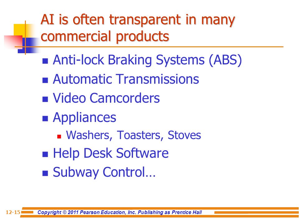 AI is often transparent in many commercial products