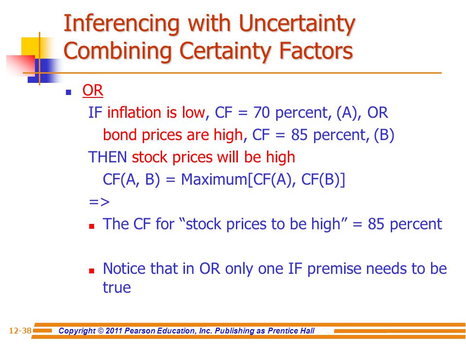 Inferencing with Uncertainty Combining Certainty Factors