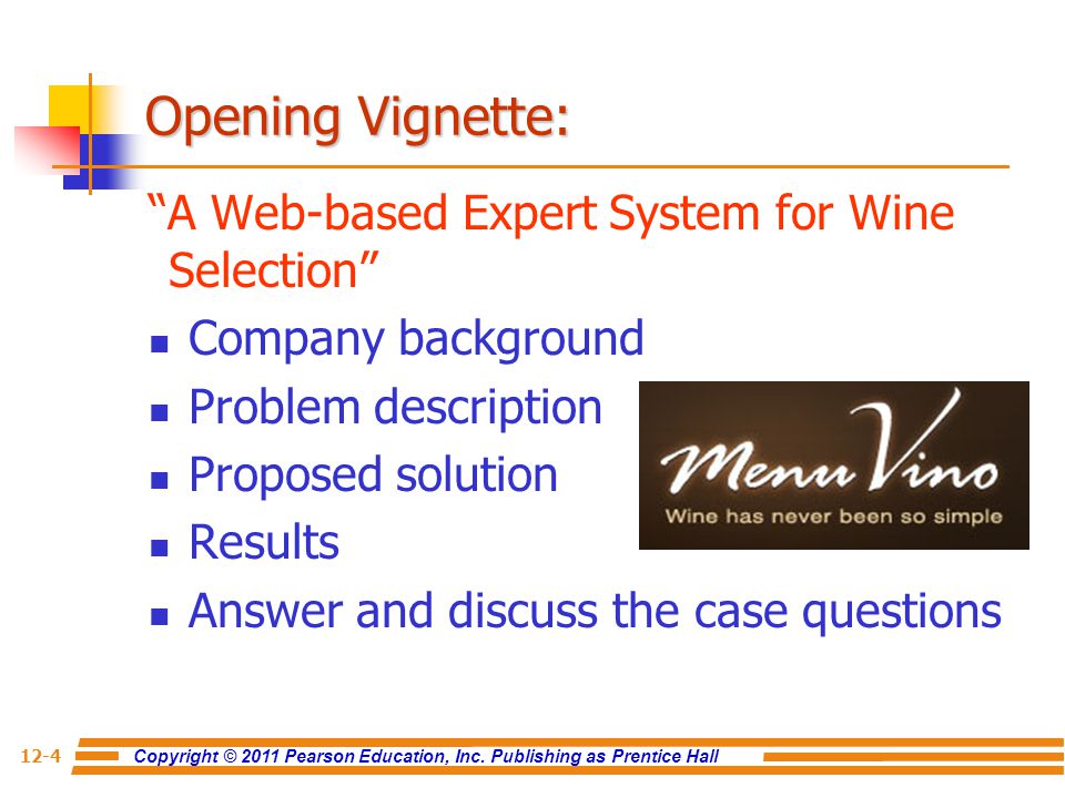 Opening Vignette: A Web-based Expert System for Wine Selection