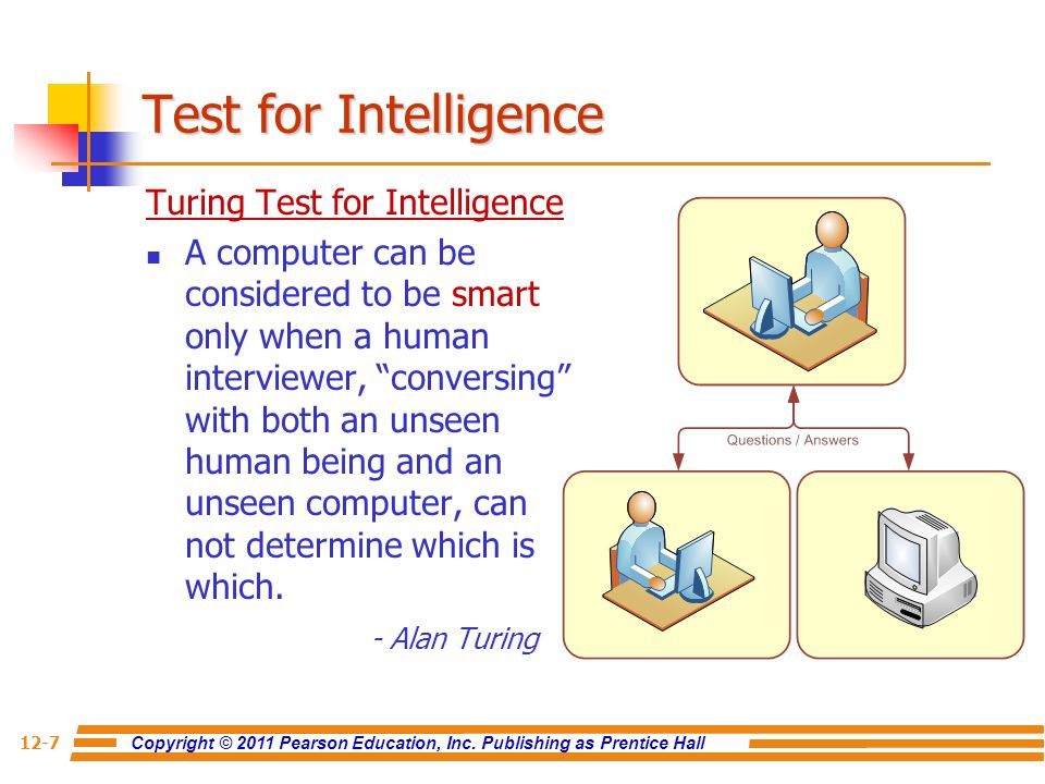 Test for Intelligence Turing Test for Intelligence