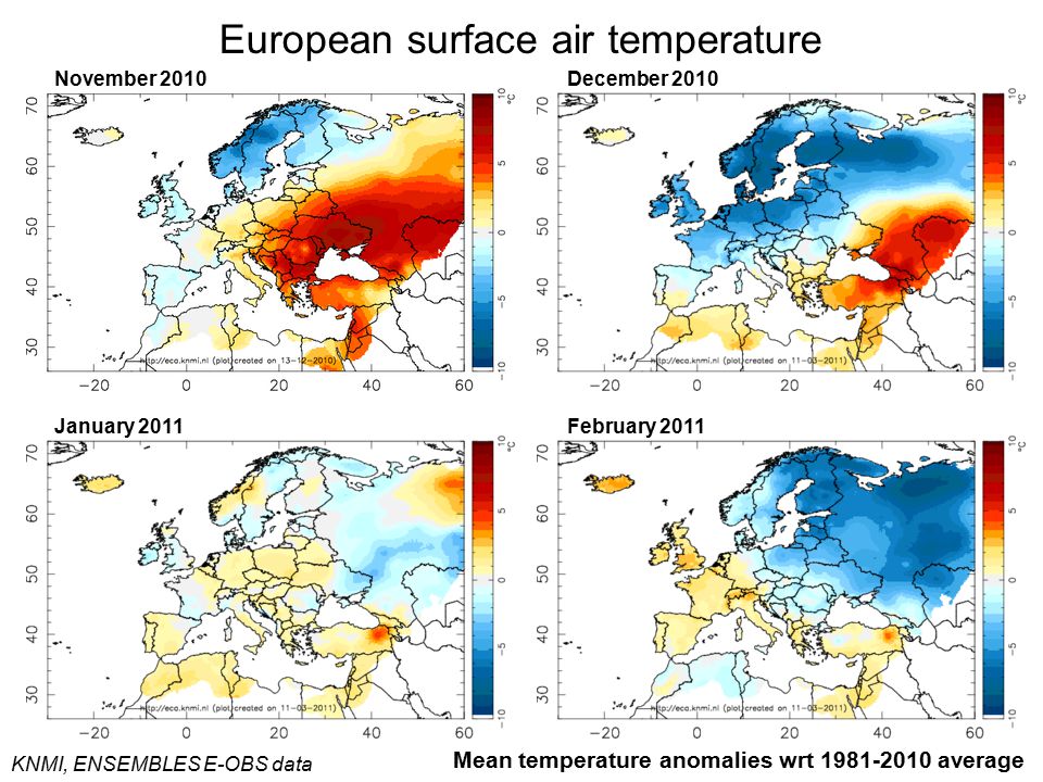 European surface air temperature