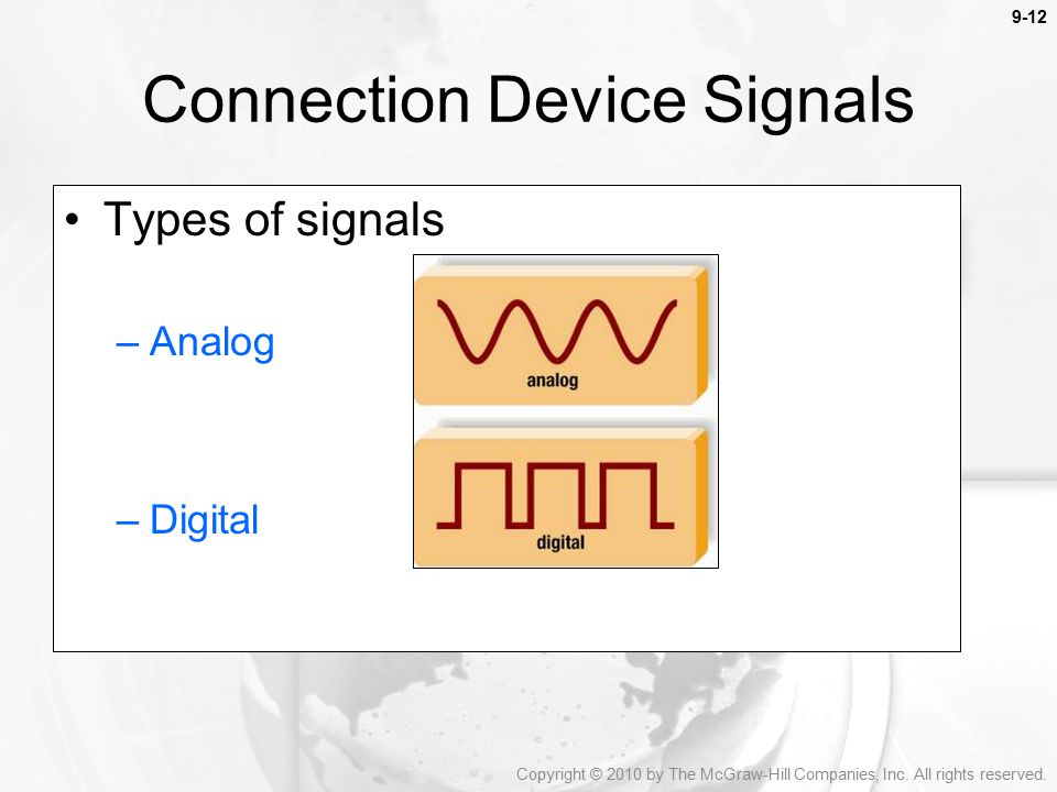 Connection Device Signals