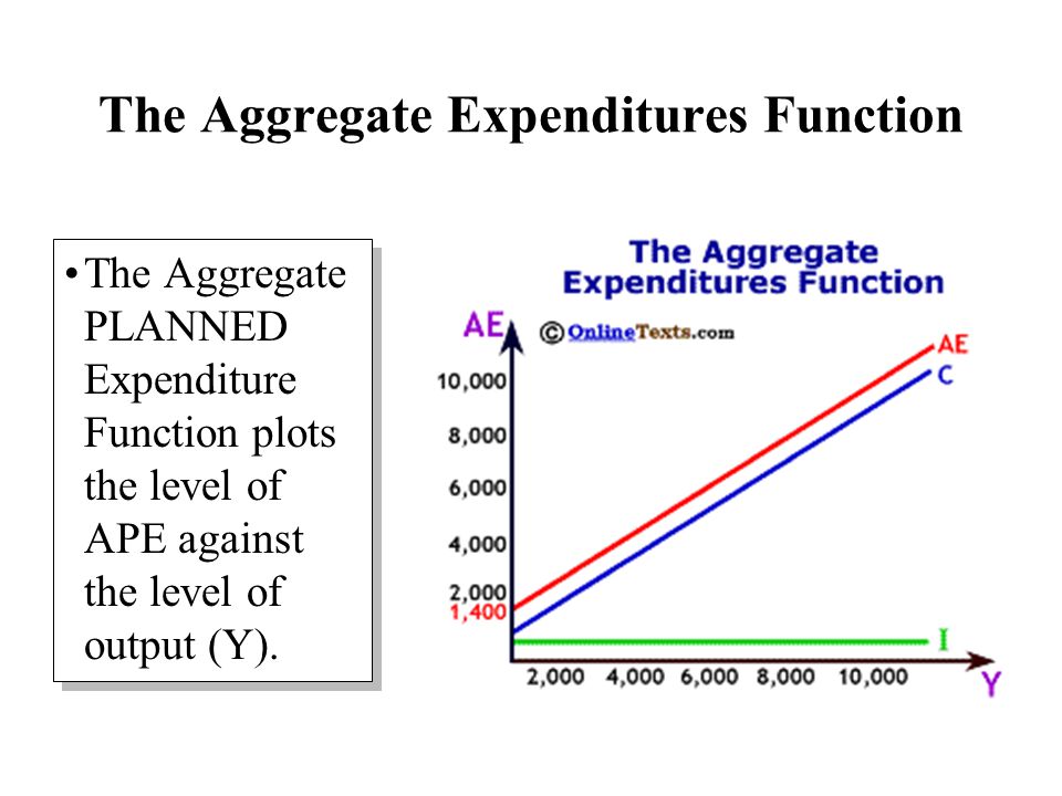 The Aggregate Expenditures Function