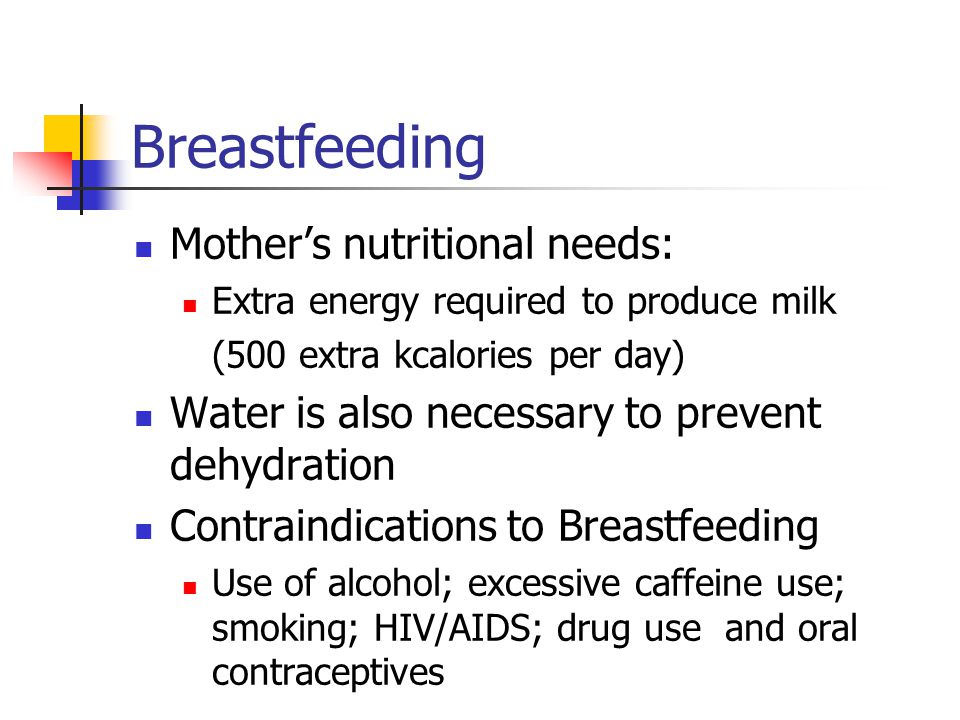 Breastfeeding Mother’s nutritional needs: