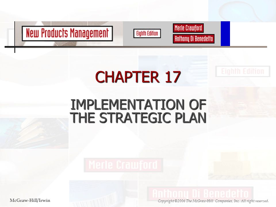 CHAPTER 17 IMPLEMENTATION OF THE STRATEGIC PLAN