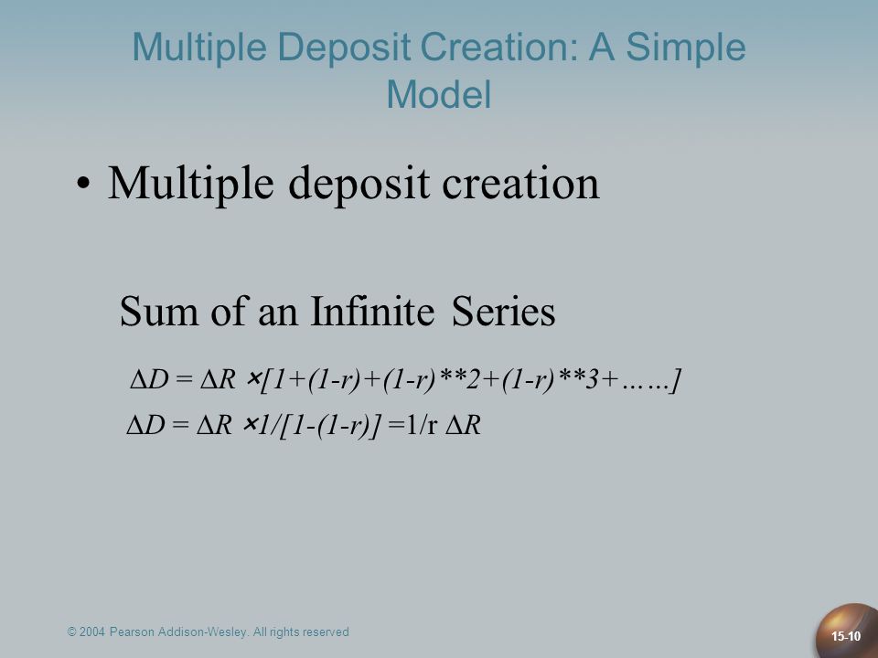 Multiple Deposit Creation: A Simple Model