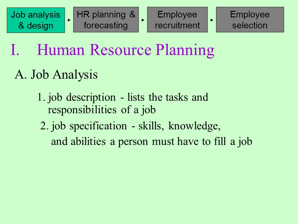 HR planning & forecasting