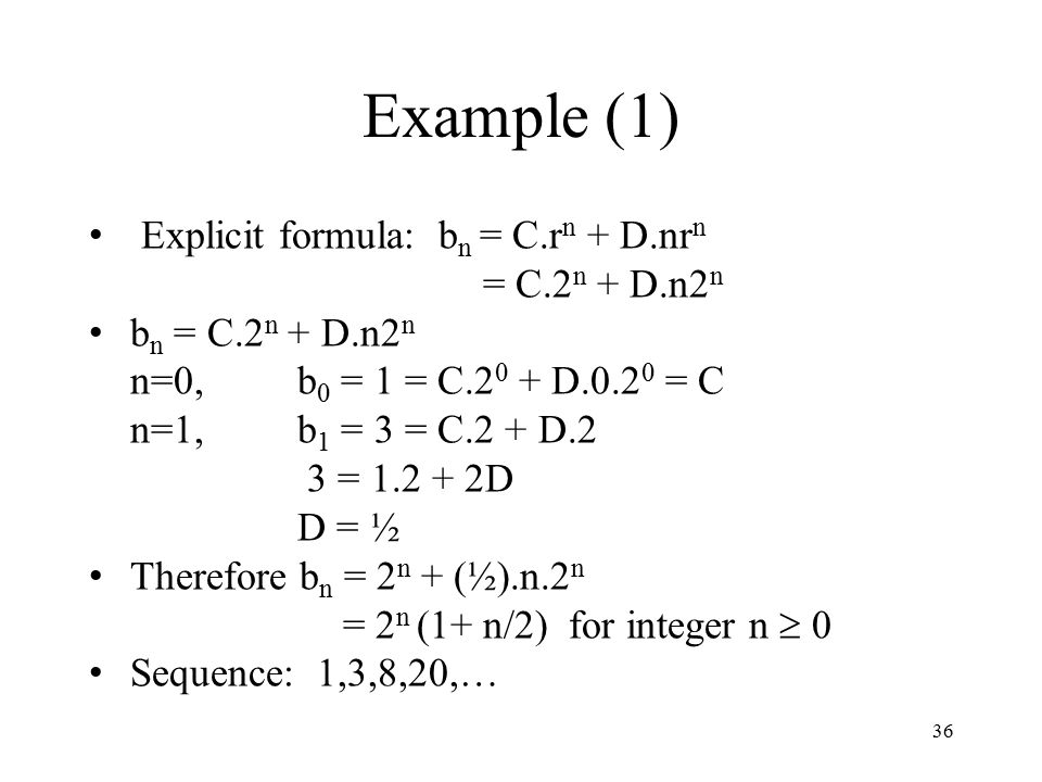 Discrete Structures Chapter 6 Recurrence Relations Ppt Video Online Download