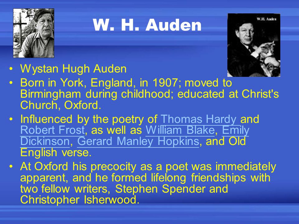 W. H. Auden Source. - ppt video online download