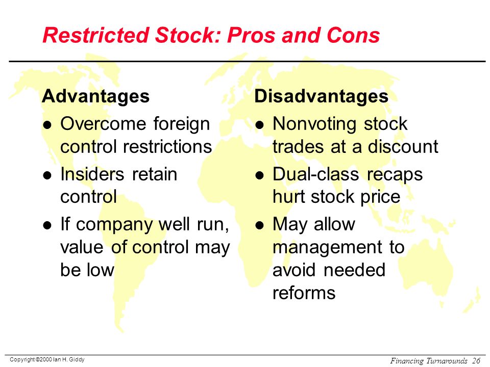 Restricted Stock: Pros and Cons