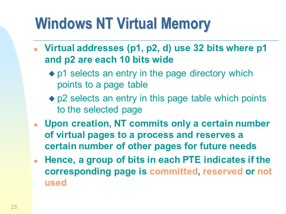 Windows NT Virtual Memory