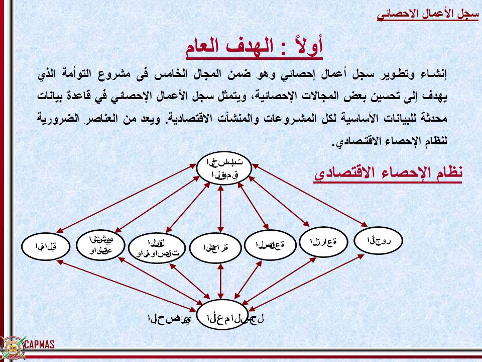 رئيس مجموعة سجل الأعمال الإحصائى Ppt Video Online Download