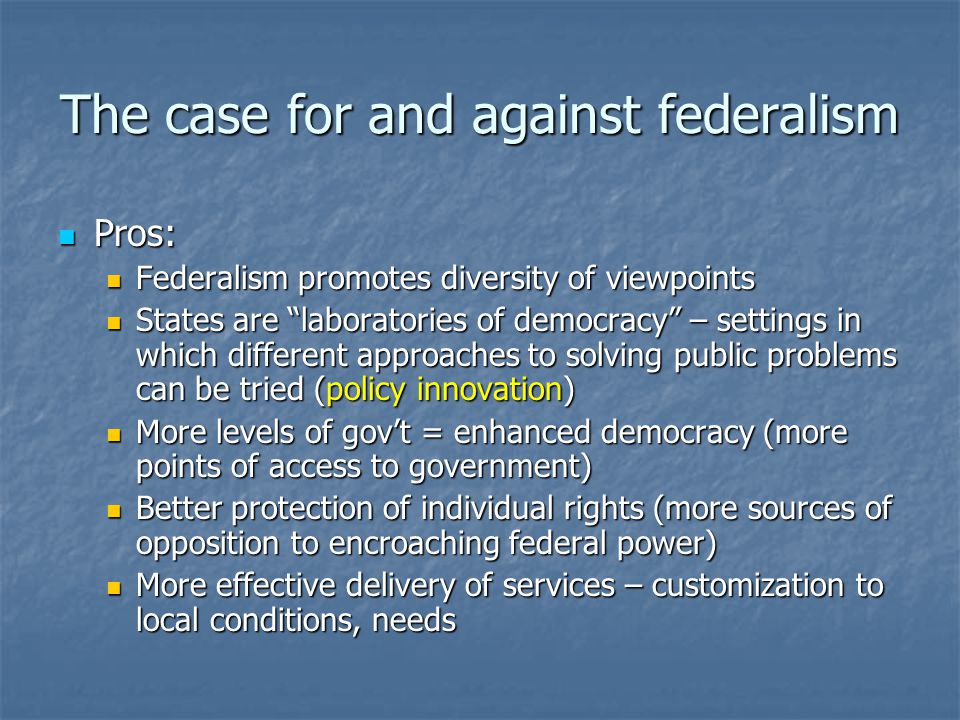 The Federal System References: - ppt download