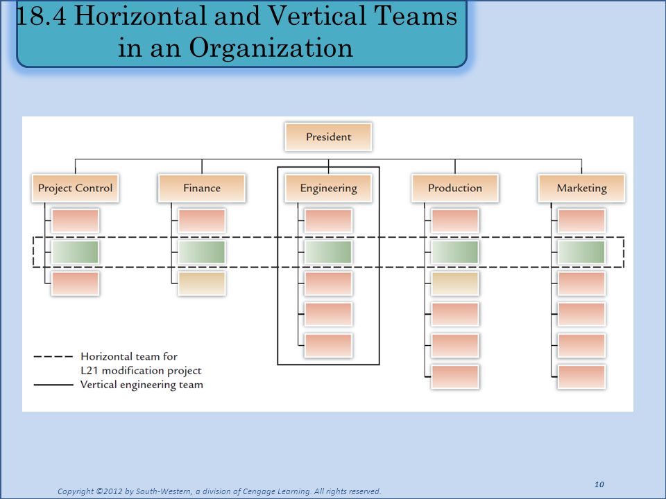 18.4 Horizontal and Vertical Teams in an Organization