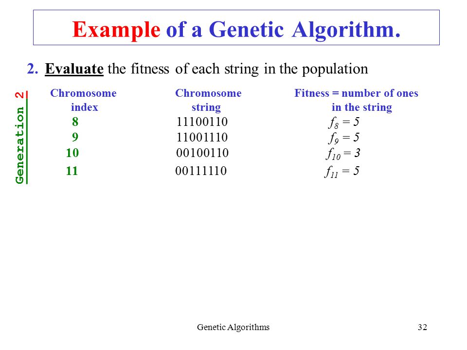 COMP305. Part II. Genetic Algorithms. Genetic Algorithms. - ppt video ...