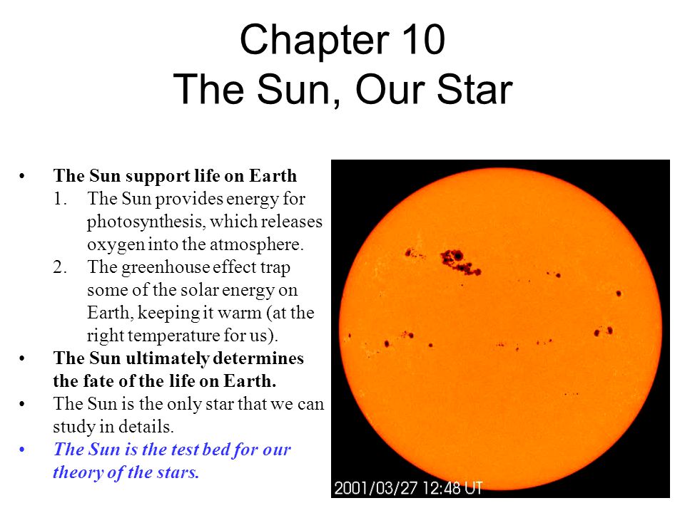 Chapter 10 The Sun, Our Star
