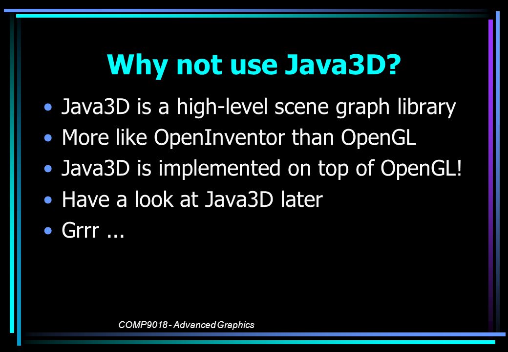 java 3d graph library