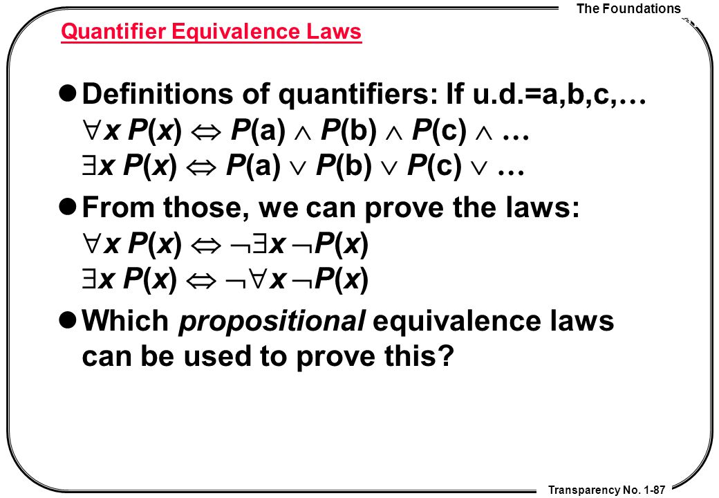 Chapter 1 The Foundations Ppt Download
