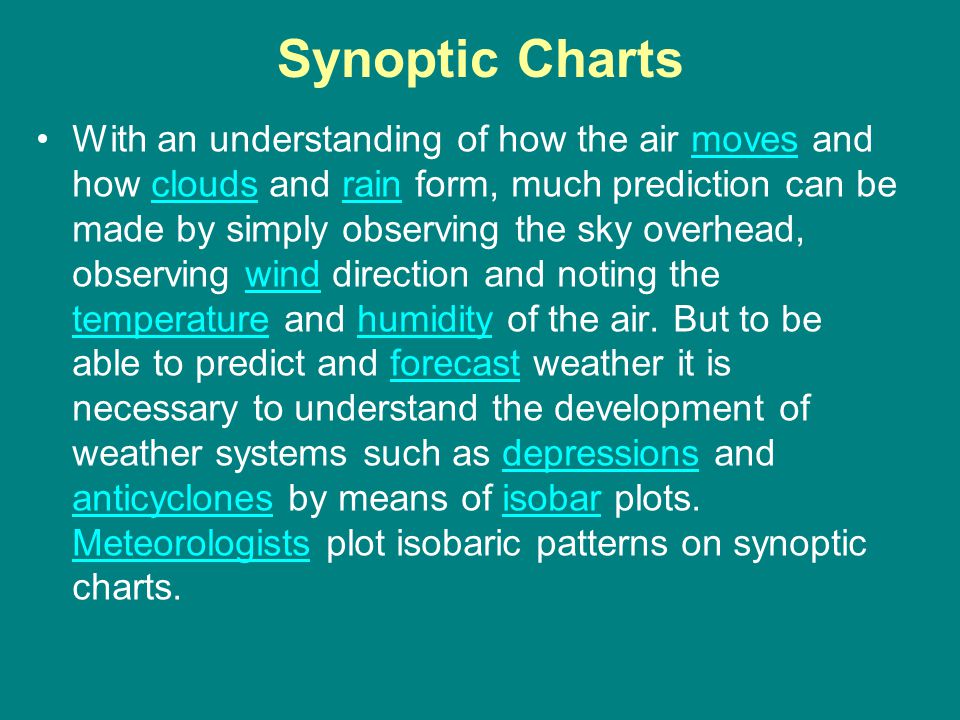 Isobaric Patterns Of A Synoptic Weather Chart