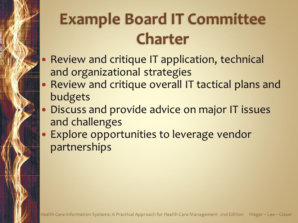 Example Board IT Committee Charter