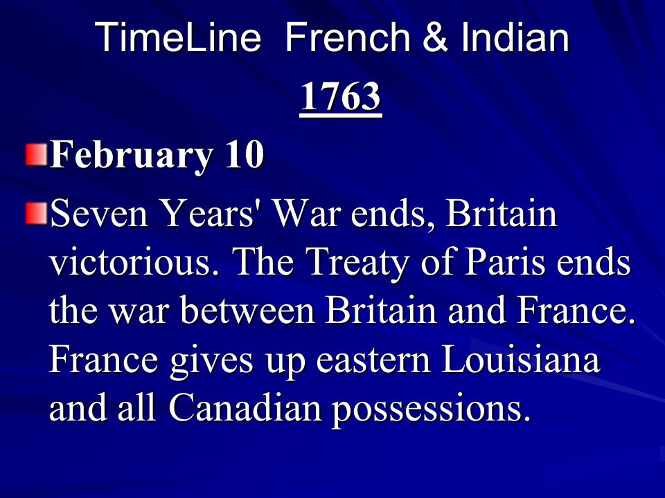 The French and Indian War The Seven Years War - ppt video online download