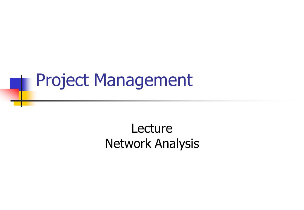 Lecture Network Analysis
