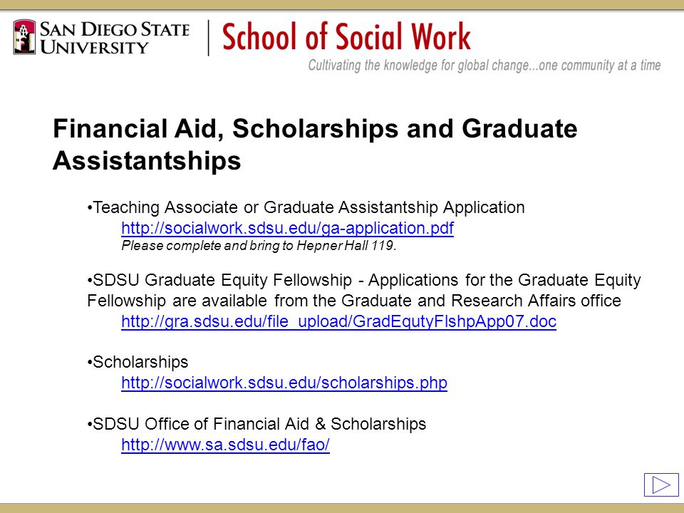 Financial Aid, Scholarships and Graduate Assistantships