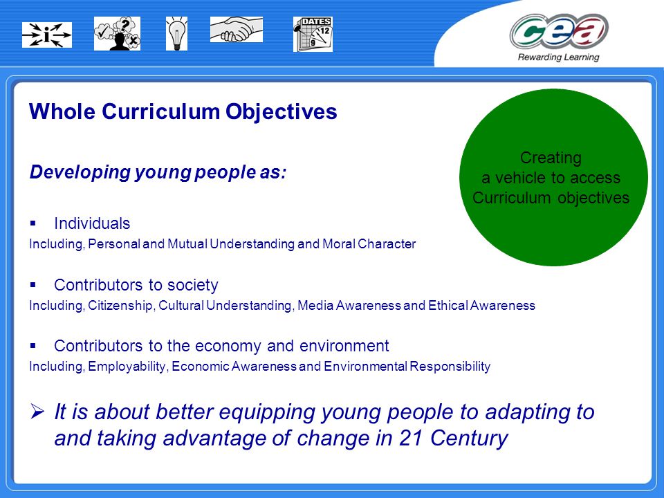 Curriculum objectives