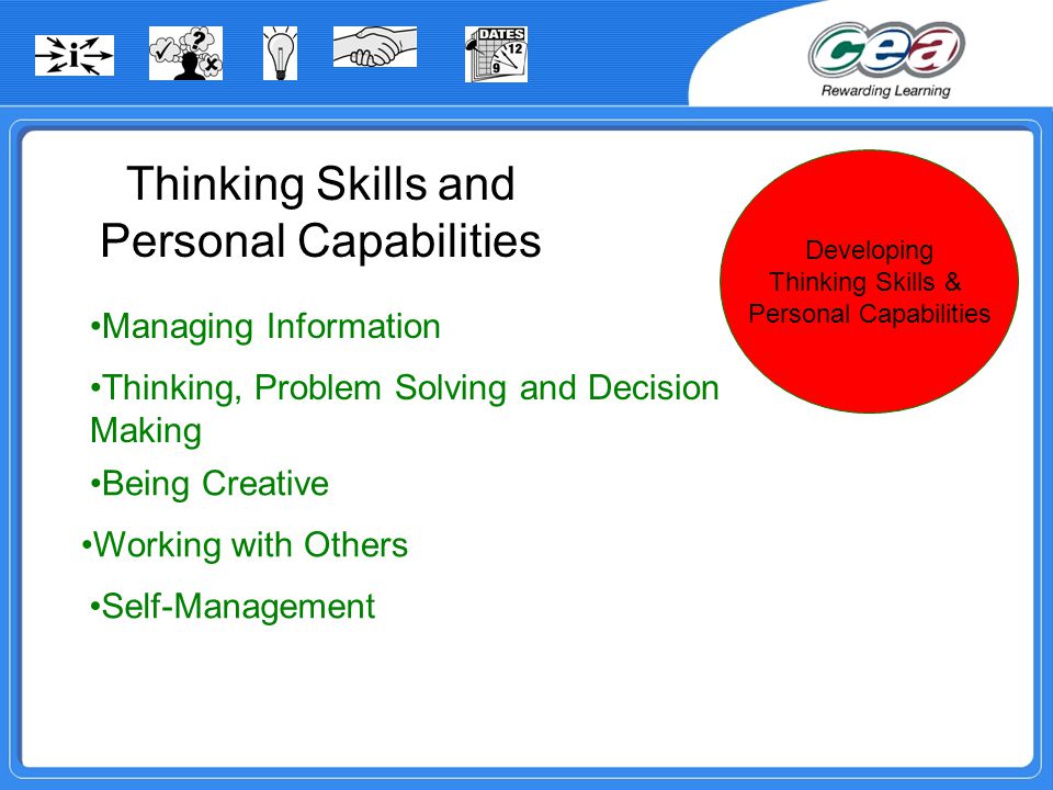 Thinking Skills and Personal Capabilities