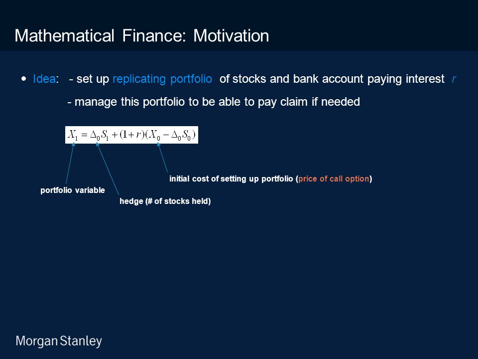 Mathematical Finance: Motivation