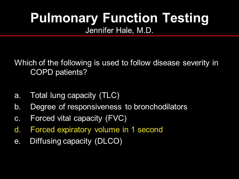 Pulmonary Function Testing Jennifer Hale, M.D.