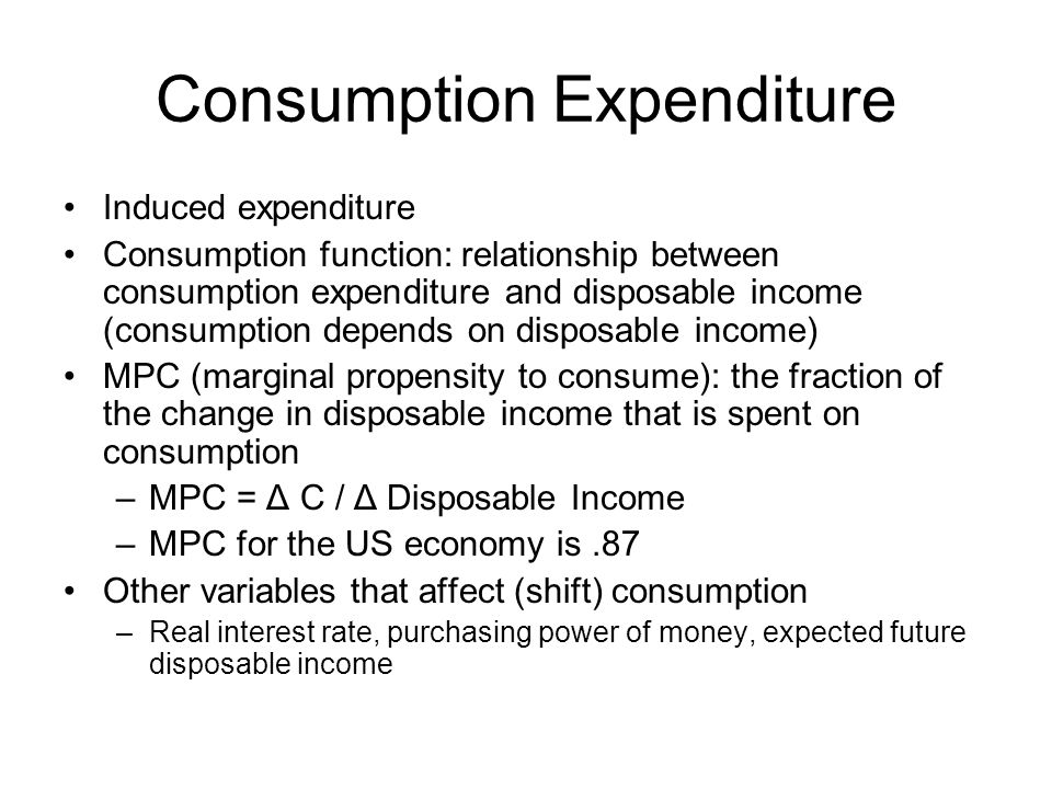 Consumption Expenditure